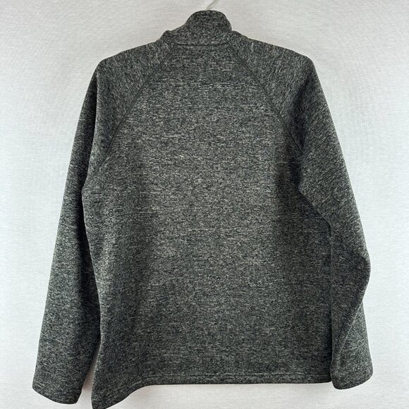 EDDIE BAUER MEN'S CLASSIC FIT SWEATER FLEECE QUARTER ZIP PULLOVER GRAY SIZE L/G - Picture 5 of 10